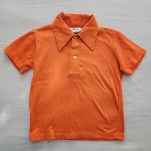 Vintage 70s Orange Shirt 4t